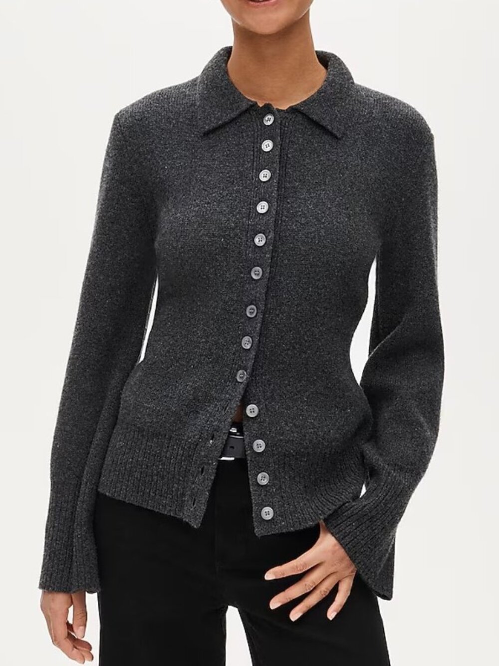 NWT J.Crew Milano stich Cinched Waist Cardigan